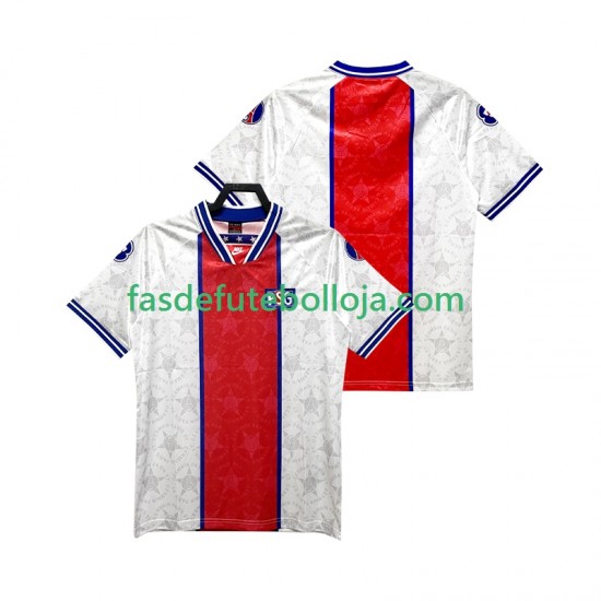 Camisola 2º Equipamento Paris Saint-Germain 1995 1994 Manga Curta Retro ,Homem
