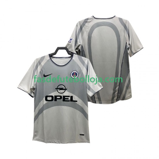 Camisola 2º Equipamento Paris Saint-Germain 2001 2002 Manga Curta Retro ,Homem