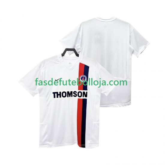 Camisola 2º Equipamento Paris Saint-Germain 2003 2002 Manga Curta Retro ,Homem