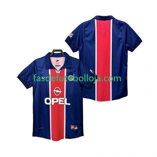Camisola 1º Equipamento Paris Saint-Germain 1998 1999 Manga Curta Retro ,Homem