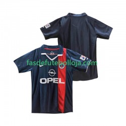 Camisola 1º Equipamento Paris Saint-Germain 2001 2002 Manga Curta Retro ,Homem