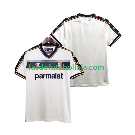 Camisola 2º Equipamento Parma 2003 2002 Manga Curta Retro ,Homem