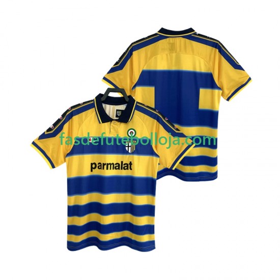 Camisola 1º Equipamento Parma 2000 1999 Manga Curta Retro ,Homem