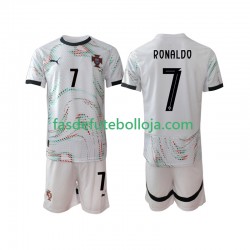 Camisola 2º Equipamento Seleção Portuguesa Cristiano Ronaldo 7 2025 Manga Curta ,Criança