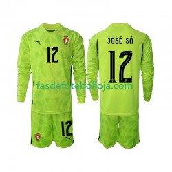 Camisola Guarda-redes 1º Equipamento Seleção Portuguesa Jose Sa 12 2025 Manga Comprida ,Criança