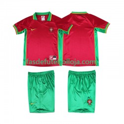 Camisola 1º Equipamento Seleção Portuguesa 1998 Manga Curta Retro ,Criança