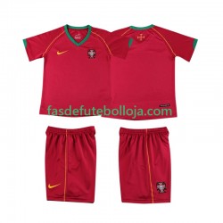 Camisola 1º Equipamento Seleção Portuguesa 2006 Manga Curta Retro ,Criança