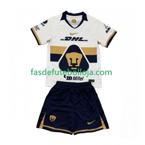 Camisola 1º Equipamento Pumas UNAM 2025-2026 Manga Curta ,Criança