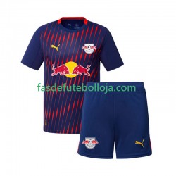 Camisola 2º Equipamento RB Leipzig 2025-2026 Manga Curta ,Criança