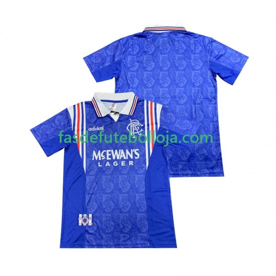 Camisola 1º Equipamento Rangers 1996 1997 Manga Curta Retro ,Homem