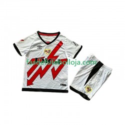 Camisola 2º Equipamento Rayo Vallecano 2024-2025 Manga Curta ,Criança