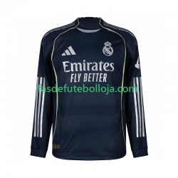 Camisola 2º Equipamento Real Madrid 2025-2026 Manga Comprida ,Homem