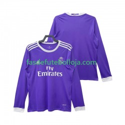 Camisola 2º Equipamento Real Madrid 2016 2017 Manga Comprida Retro ,Homem