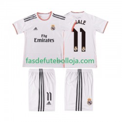 Camisola 1º Equipamento Real Madrid BALE 11 2013 2014 Manga Curta Retro ,Criança