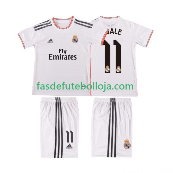 Camisola 1º Equipamento Real Madrid BALE 11 2013 2014 Manga Curta Retro ,Criança