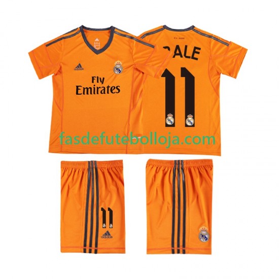 Camisola 3º Equipamento Real Madrid BALE 11 2013 2014 Manga Curta Retro ,Criança