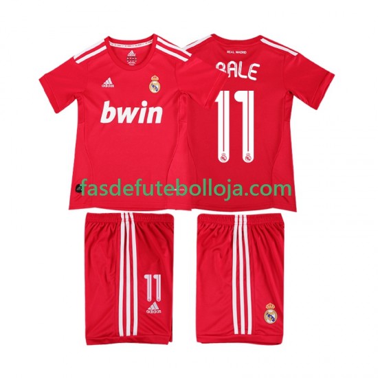 Camisola 3º Equipamento Real Madrid BALE 11 2012 2011 Manga Curta Retro ,Criança