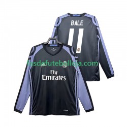 Camisola 3º Equipamento Real Madrid Bale 11 2016 2017 Manga Comprida Retro ,Homem