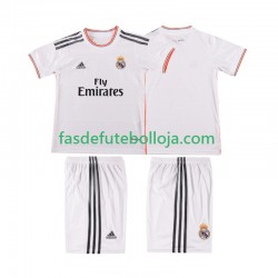 Camisola 1º Equipamento Real Madrid 2013 2014 Manga Curta Retro ,Criança