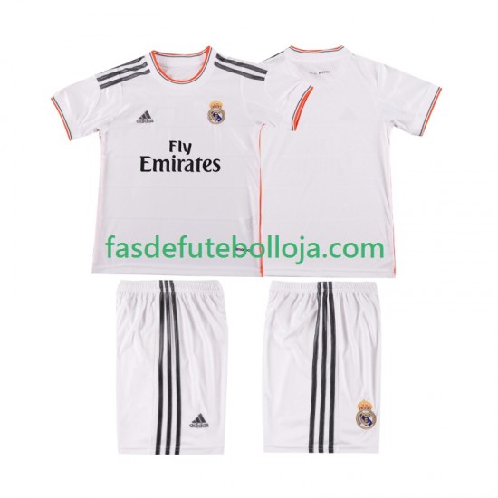 Camisola 1º Equipamento Real Madrid 2013 2014 Manga Curta Retro ,Criança
