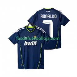 Camisola 2º Equipamento Real Madrid Cristiano Ronaldo 7 2011 2010 Manga Curta Retro ,Homem