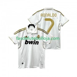 Camisola 1º Equipamento Real Madrid Cristiano Ronaldo 7 2012 2011 Manga Curta Retro ,Homem