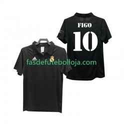 Camisola 2º Equipamento Real Madrid FIGO 10 2003 2002 Manga Curta Retro ,Homem
