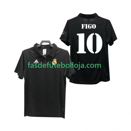 Camisola 2º Equipamento Real Madrid FIGO 10 2003 2002 Manga Curta Retro ,Homem
