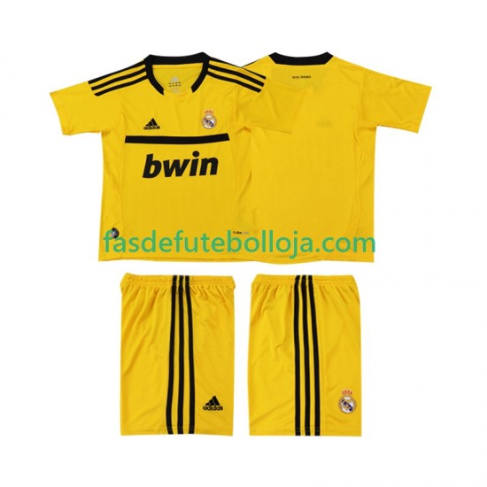 Camisola Guarda-redes 1º Equipamento Real Madrid 2012 2011 Manga Curta Retro ,Criança