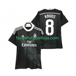 Camisola 2º Equipamento Real Madrid KROOS 8 2014 2015 Manga Curta Retro ,Homem
