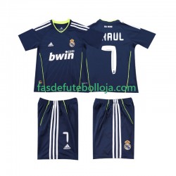 Camisola 2º Equipamento Real Madrid PAUL 7 2011 2010 Manga Curta Retro ,Criança