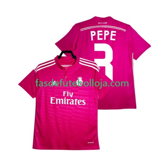 Camisola 2º Equipamento Real Madrid PEPE 3 2014 2015 Manga Curta Retro ,Homem