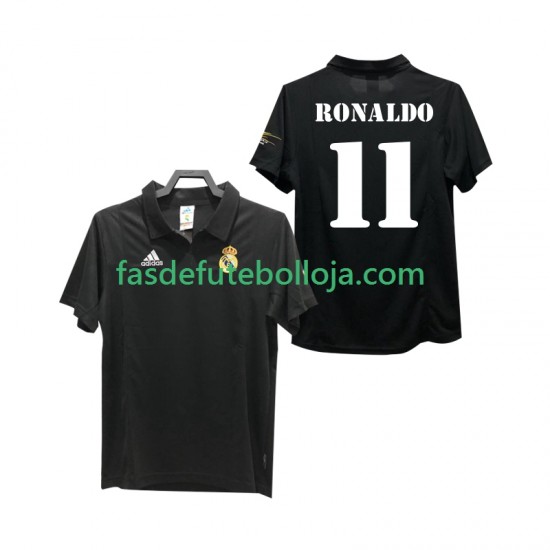 Camisola 2º Equipamento Real Madrid RONALDO 11 2003 2002 Manga Curta Retro ,Homem