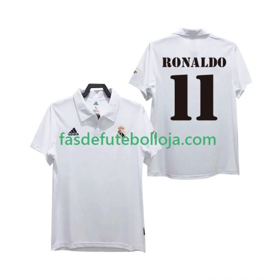Camisola 1º Equipamento Real Madrid RONALDO 11 2003 2002 Manga Curta Retro ,Homem