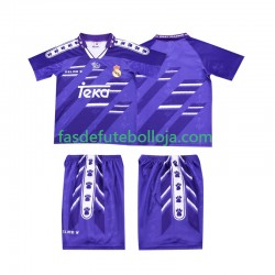 Camisola 2º Equipamento Real Madrid 1996 1994 Manga Curta Retro ,Criança