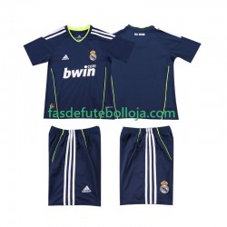 Camisola 2º Equipamento Real Madrid 2011 2010 Manga Curta Retro ,Criança