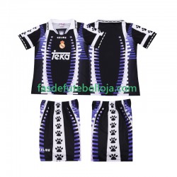 Camisola 3º Equipamento Real Madrid 1997 1998 Manga Curta Retro ,Criança