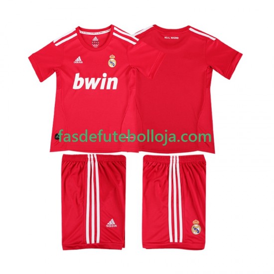 Camisola 3º Equipamento Real Madrid 2012 2011 Manga Curta Retro ,Criança