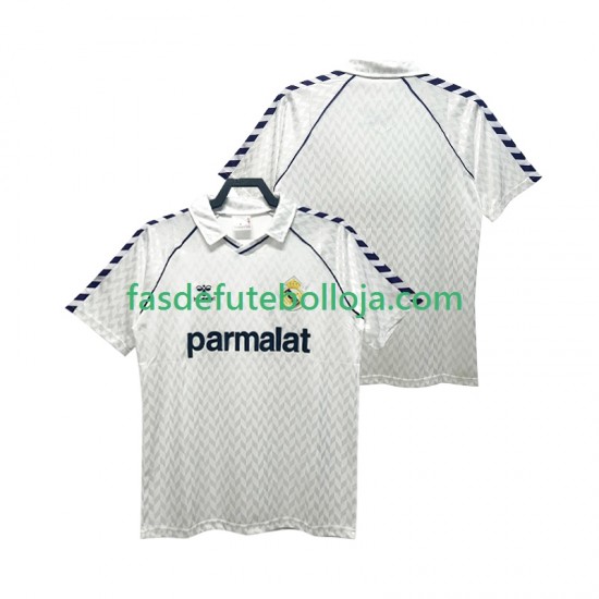 Camisola 1º Equipamento Real Madrid 1986 1987 Manga Curta Retro ,Homem