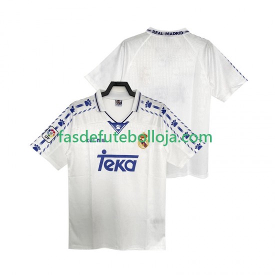 Camisola 1º Equipamento Real Madrid 1996 1997 Manga Curta Retro ,Homem