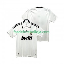 Camisola 1º Equipamento Real Madrid 2009 2008 Manga Curta Retro ,Homem