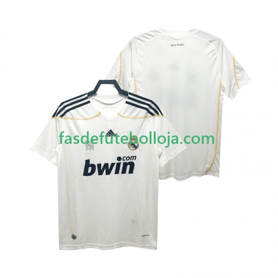 Camisola 1º Equipamento Real Madrid 2009 2010 Manga Curta Retro ,Homem