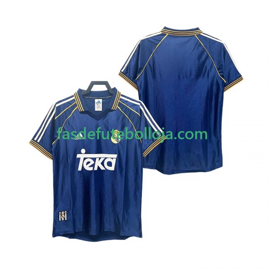 Camisola 3º Equipamento Real Madrid 2000 1998 Manga Curta Retro ,Homem