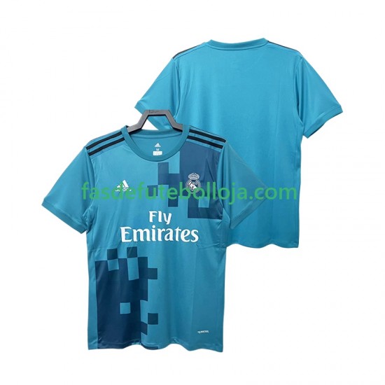 Camisola 3º Equipamento Real Madrid 2017 2018 Manga Curta Retro ,Homem