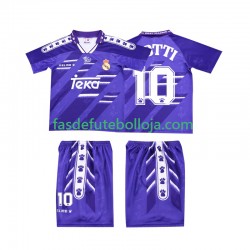 Camisola 2º Equipamento Real Madrid TOTTI 10 1996 1994 Manga Curta Retro ,Criança