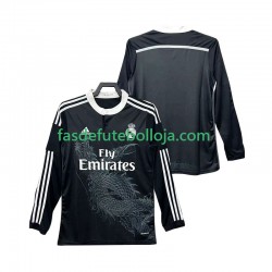 Camisola 3º Equipamento Real Madrid 2014 2015 Manga Comprida Retro ,Homem