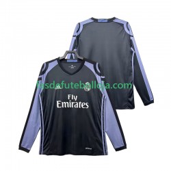 Camisola 3º Equipamento Real Madrid 2016 2017 Manga Comprida Retro ,Homem