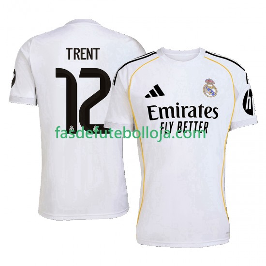 Camisola 1º Equipamento Real Madrid Trent Alexander-Arnold 12 2025-2026 Manga Curta ,Homem