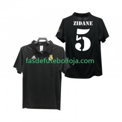 Camisola 2º Equipamento Real Madrid ZIDANE 5 2003 2002 Manga Curta Retro ,Homem