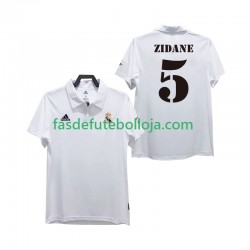 Camisola 1º Equipamento Real Madrid ZIDANE 5 2003 2002 Manga Curta Retro ,Homem